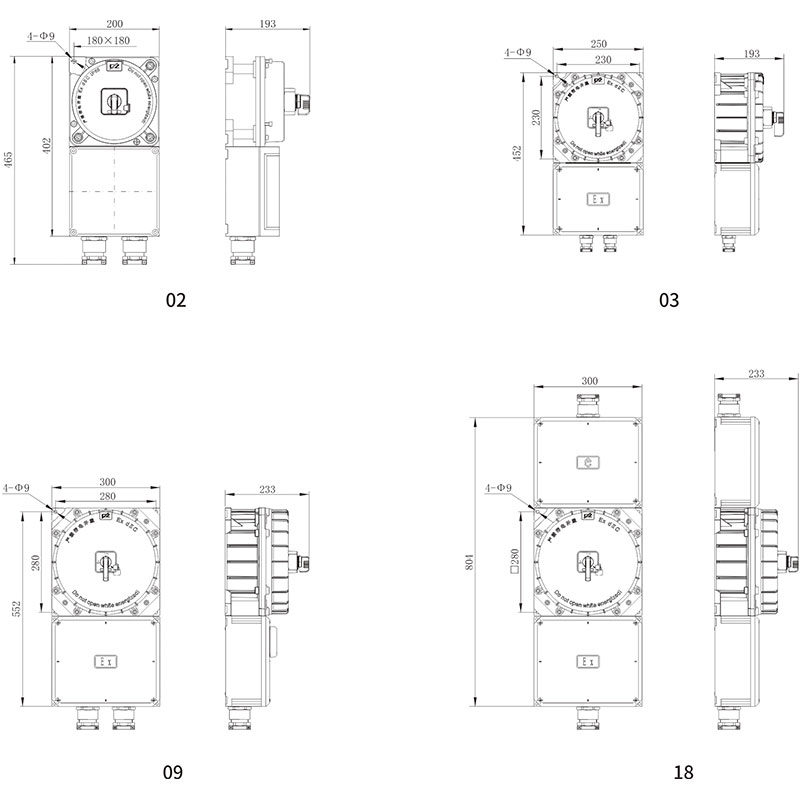 CE31-2 Explosion-proof distribution boxes(circuit breakers)