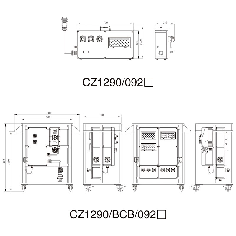 CZ1290-BCB-092 Explosion-proof distribution panel (Moveable)