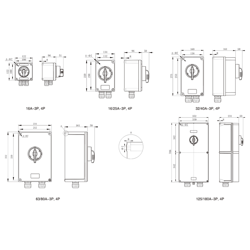 M1290  32-40A Industrial load isolation switch 