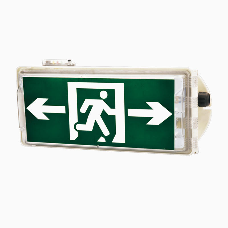 Fire safety exit indicator installation specification