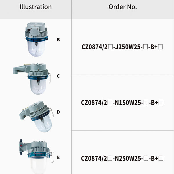 CZ0874/2 Explosion-proof light fittings