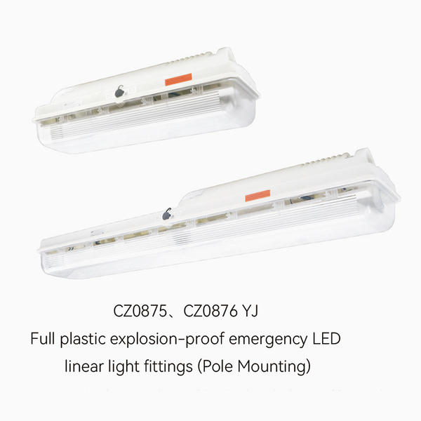 CZ0875/0876 Full plastic explosion-proof emergency LED linear light fittings (Pole Mounting)
