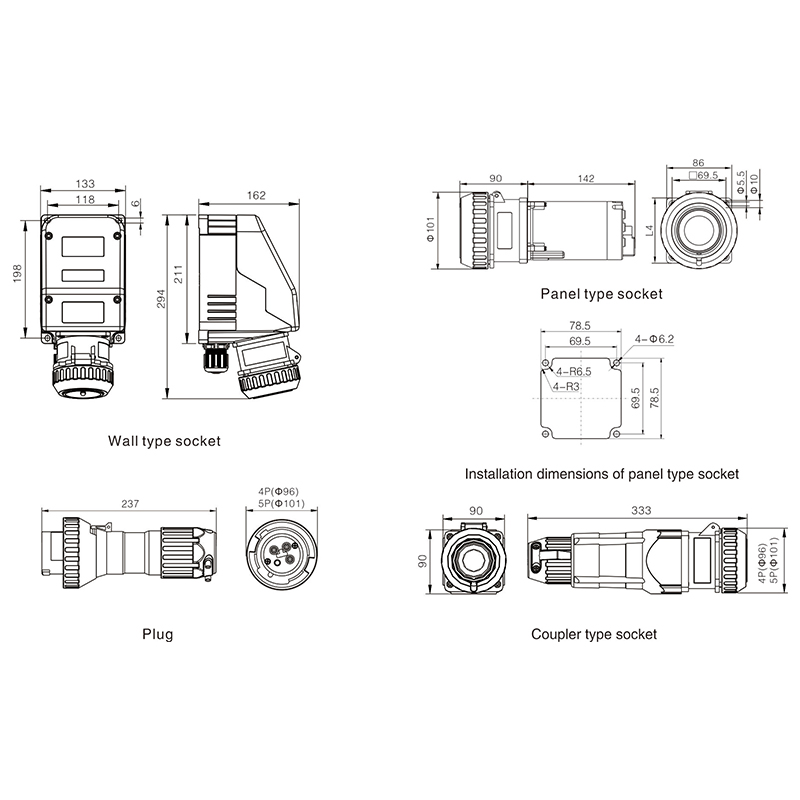 CZ0252 Full plastic Explosion-proof plugs and sockets