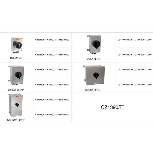 CZ1390 125-180A Load isolation switch