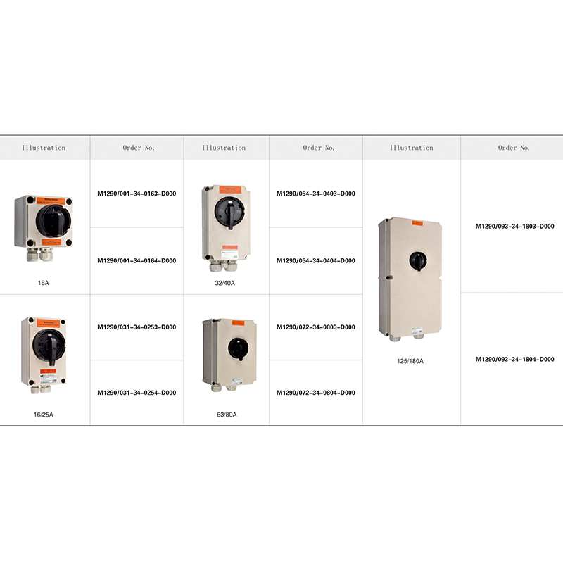 M1290  32-40A Industrial load isolation switch 