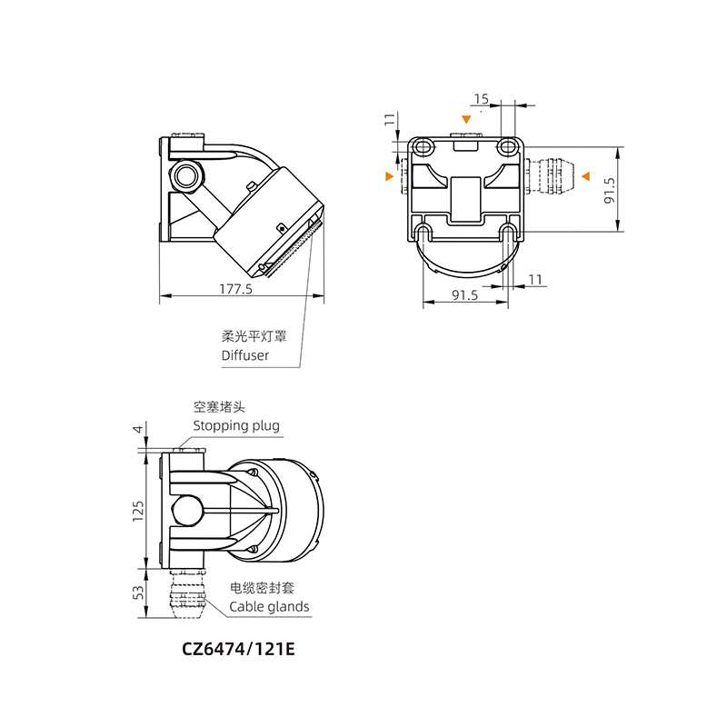 CZ6474/1□□□ LED LED Explosion-proof light fittings（Flat light, Bracket light, Recessed light, Wall light）