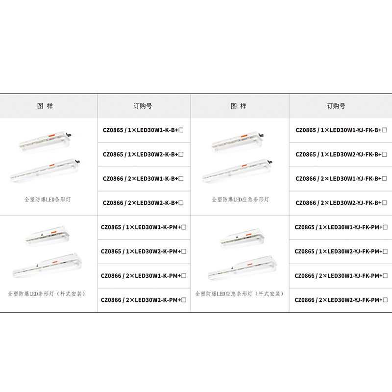 CZ-BLJC、CZ-ZFJC Full plastic explosion-proof centrally power supply and control type fire emergency marking luminaire and lighting luminaire